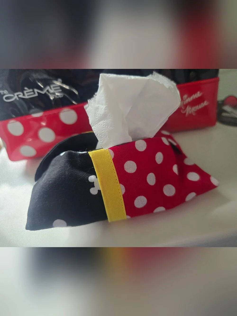 Disney Minnie Mouse Cosmetic Bag  And Tissue Pouch Set